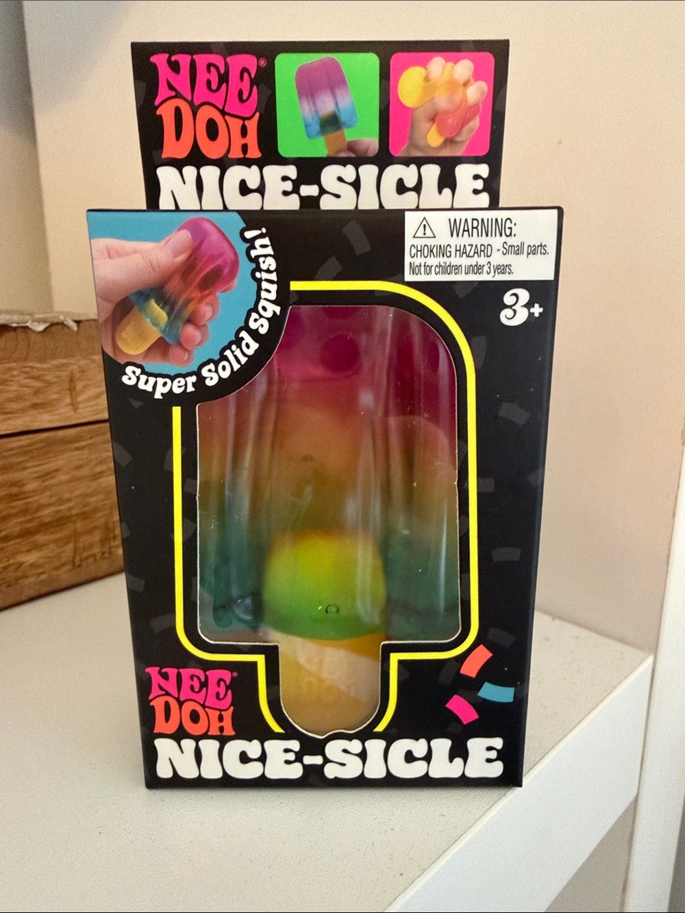 NeeDoh Nice-Sicle Rainbow Popsicle Squishy Toy - Multicolor